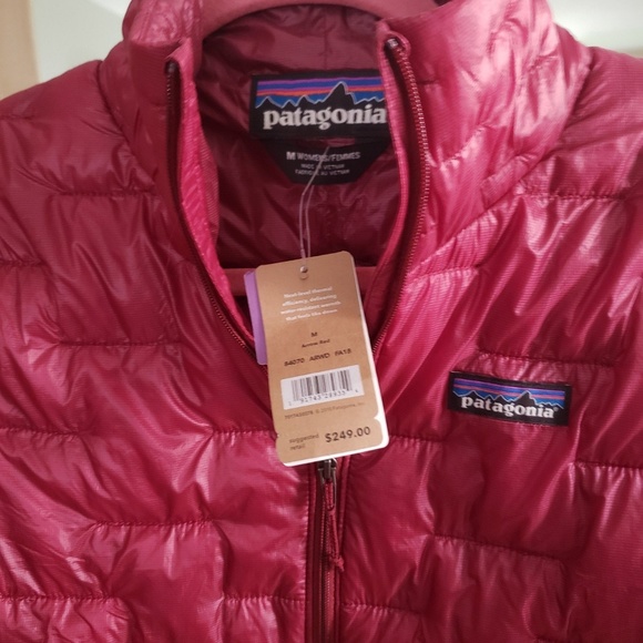 patagonia micro puff hoody red